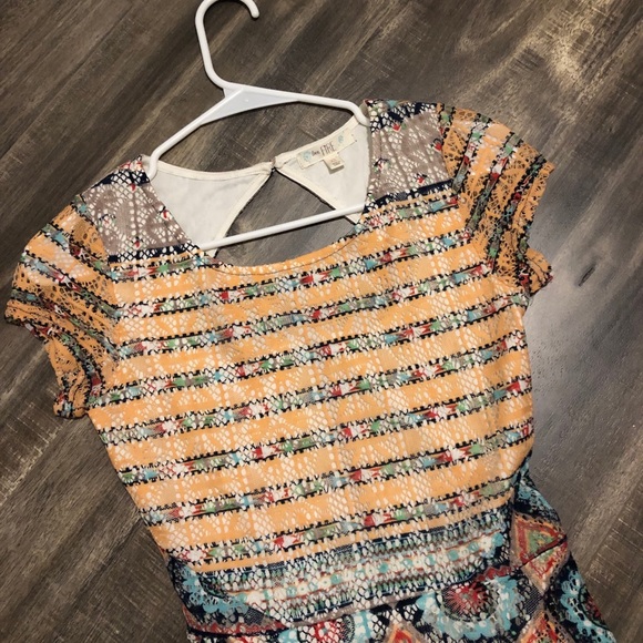 “Love Fire” Cap Sleeved A-line Woman’s Dress (XS) - Picture 7 of 11